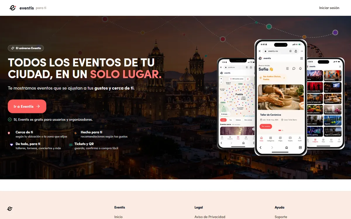 Proyecto App de descubrimiento de eventos para Eventis